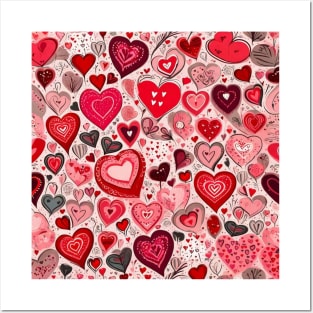 Valentines day gift ideas,valentines day gifts for all,heart pattern gifts Posters and Art